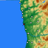 Nearby Forecast Locations - Póvoa de Varzim - Map