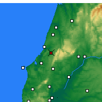 Nearby Forecast Locations - Alcobaça - Map
