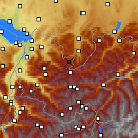 Nearby Forecast Locations - Kleinwalsertal - Map