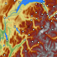 Nearby Forecast Locations - Le Grand-Bornand - Map