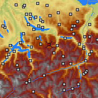 Nearby Forecast Locations - Schmerikon - Map