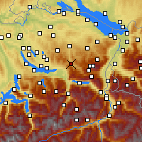 Nearby Forecast Locations - Ebnat-Kappel - Map