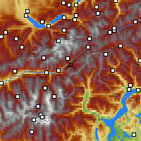 Nearby Forecast Locations - Fiesch - Map