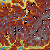 Nearby Forecast Locations - Piz Scalottas - Map