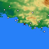 Nearby Forecast Locations - La Ciotat - Map