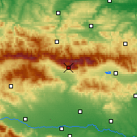 Nearby Forecast Locations - Botev Peak - Map