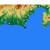 Nearby Forecast Locations - Omaezaki - Map