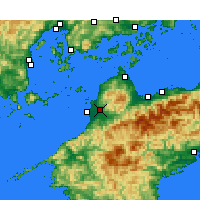 Nearby Forecast Locations - Matsuyama - Map