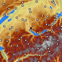 Nearby Forecast Locations - Steffisburg - Map