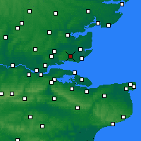 Nearby Forecast Locations - Southend-on-Sea - Map
