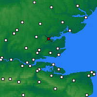 Nearby Forecast Locations - Maldon - Map