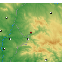 Nearby Forecast Locations - Oliva de la Frontera - Map
