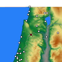 Nearby Forecast Locations - Umm al-Fahm - Map