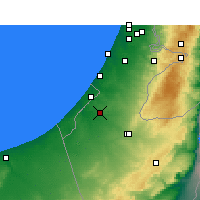 Nearby Forecast Locations - Netivot - Map