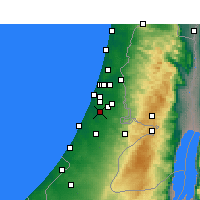 Nearby Forecast Locations - Rehovot - Map