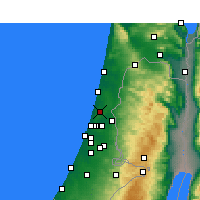 Nearby Forecast Locations - Ra'anana - Map