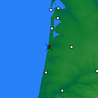 Nearby Forecast Locations - Mimizan - Map