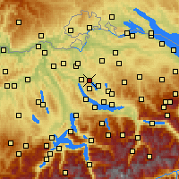 Nearby Forecast Locations - Dübendorf - Map