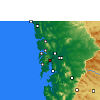 Nearby Forecast Locations - Thane - Map