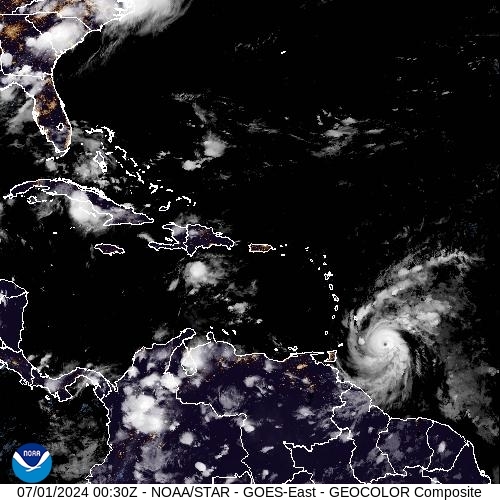 Satellite - Lesser Antilles - Mo, 01 Jul, 02:30 BST