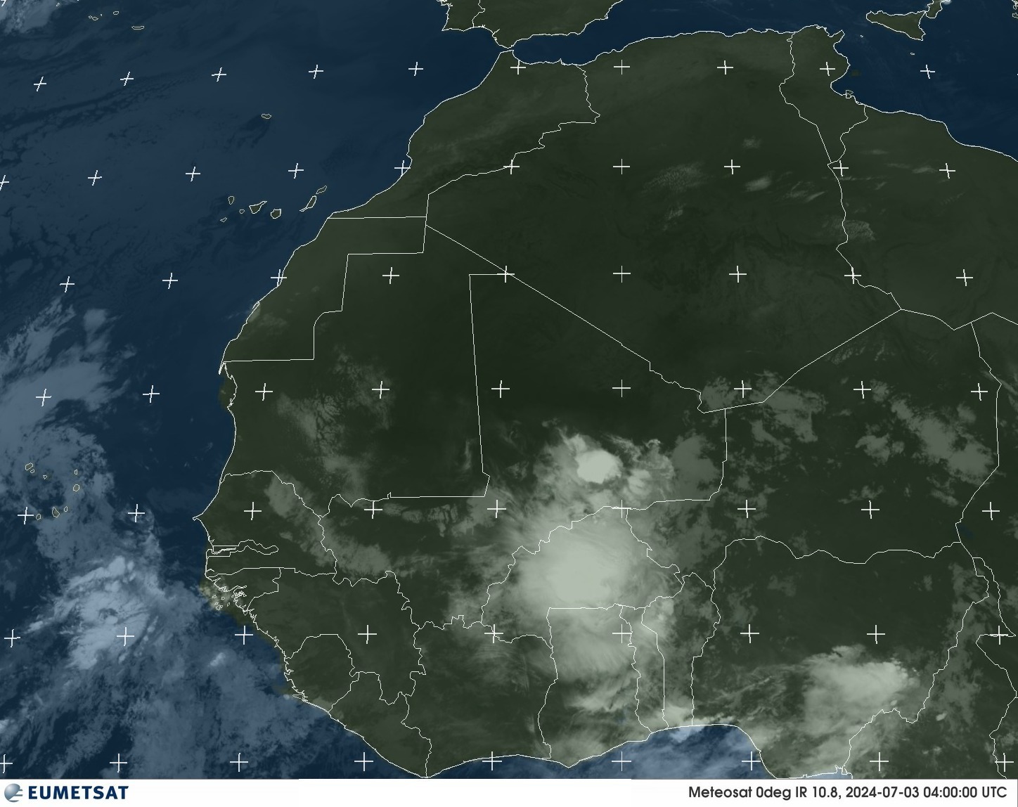 Satellite - Gulf of Guinea - We, 03 Jul, 06:00 BST