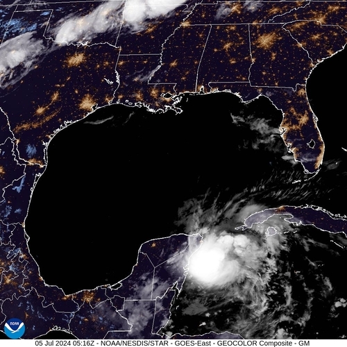 Satellite - Gulf of Honduras - Fr, 05 Jul, 07:16 BST