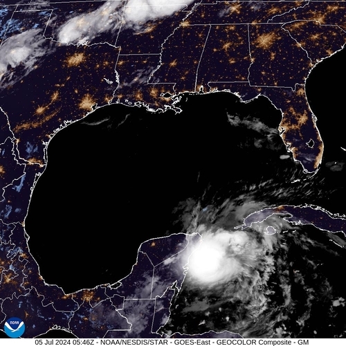 Satellite - Gulf of Honduras - Fr, 05 Jul, 07:46 BST