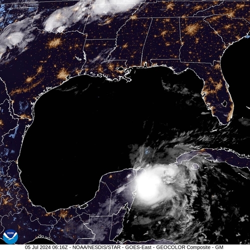 Satellite - Gulf of Honduras - Fr, 05 Jul, 08:16 BST