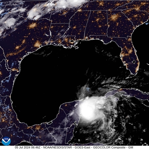 Satellite - Gulf of Honduras - Fr, 05 Jul, 08:46 BST