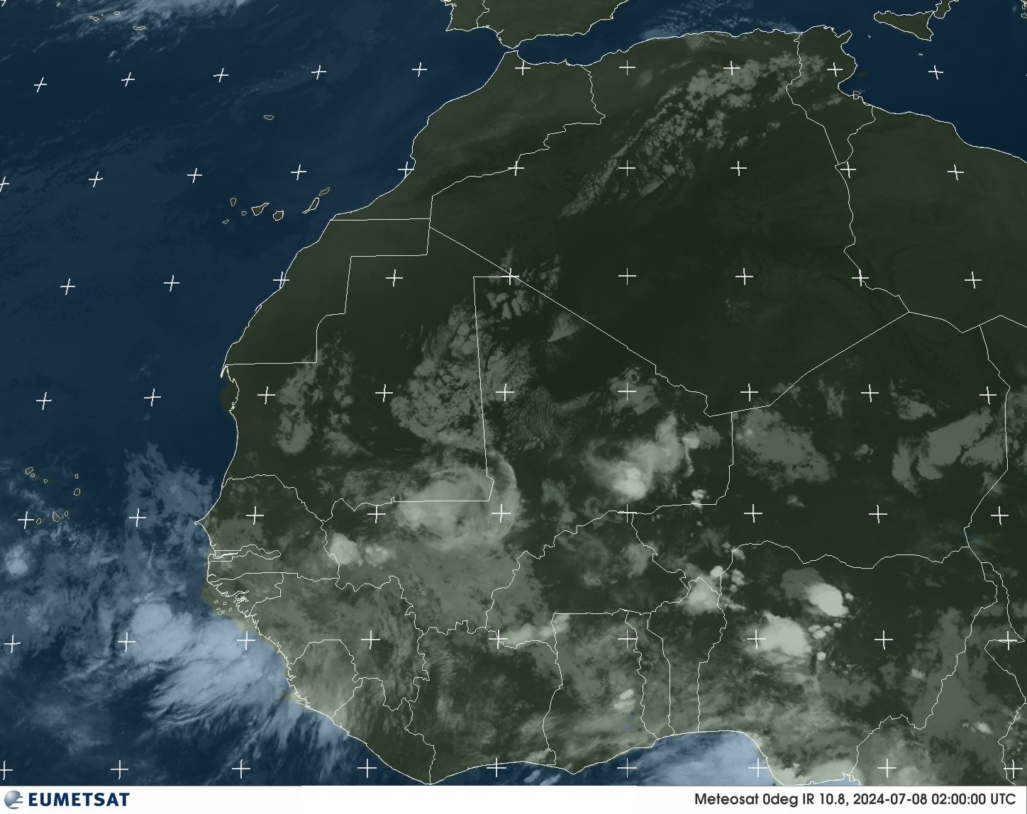 Satellite - Gulf of Guinea - Mo, 08 Jul, 04:00 BST