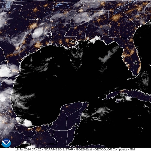 Satellite - Gulf of Mexico - Th, 18 Jul, 09:46 BST