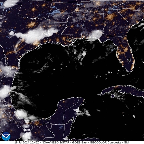 Satellite - Gulf of Honduras - Th, 18 Jul, 12:46 BST