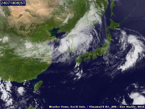 Satellite - East China Sea - Th, 18 Jul, 02:00 BST