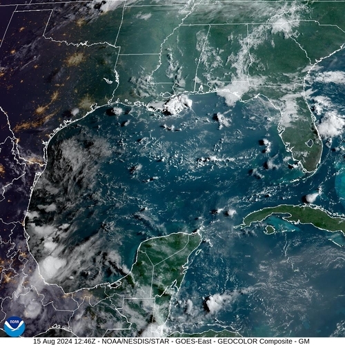 Satellite - Gulf of Honduras - Th, 15 Aug, 14:46 BST