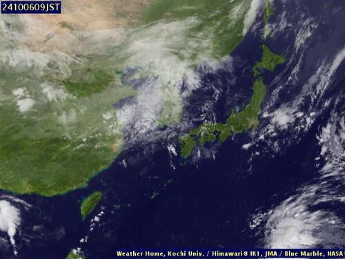 Satellite - Yellow Sea - Su, 06 Oct, 03:00 BST