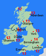 Forecast Tue Dec 24 United Kingdom