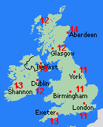 Forecast Wed Dec 25 United Kingdom