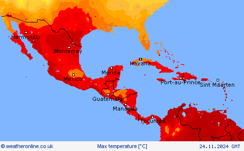 Max temperature Forecast maps